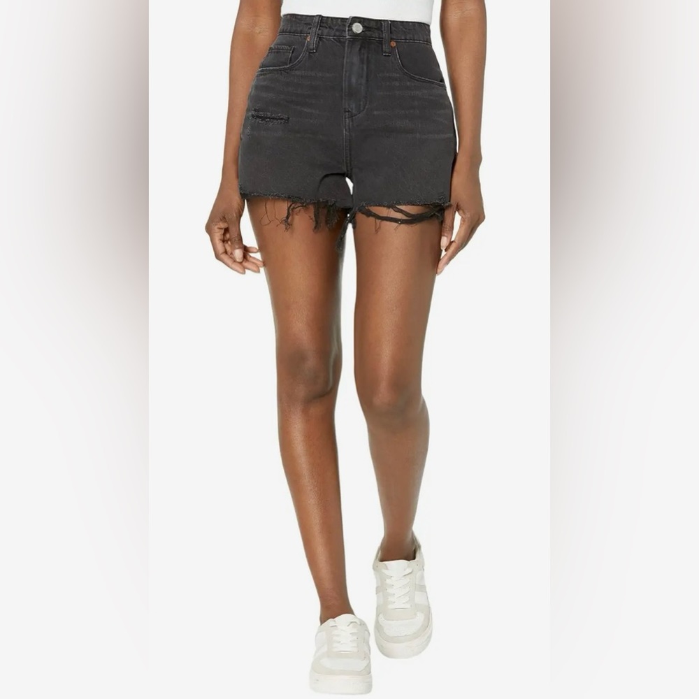 NWT Blank NYC The Reeve High Rise Distressed Rib Cage Shorts